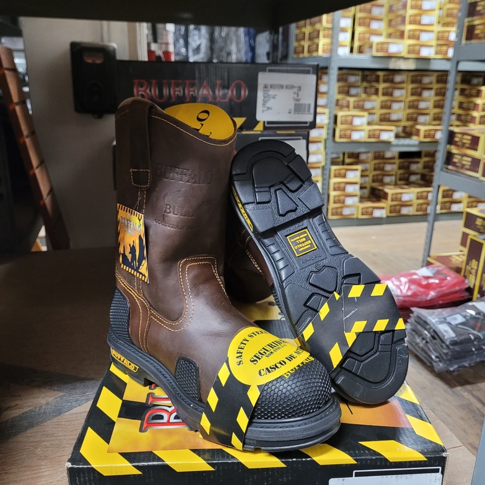Buffalo David Bitton Brown Safety Boots